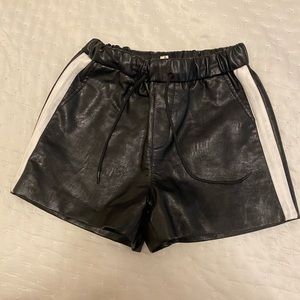 Cupcakes and Cashmere leather shorts size large -run small